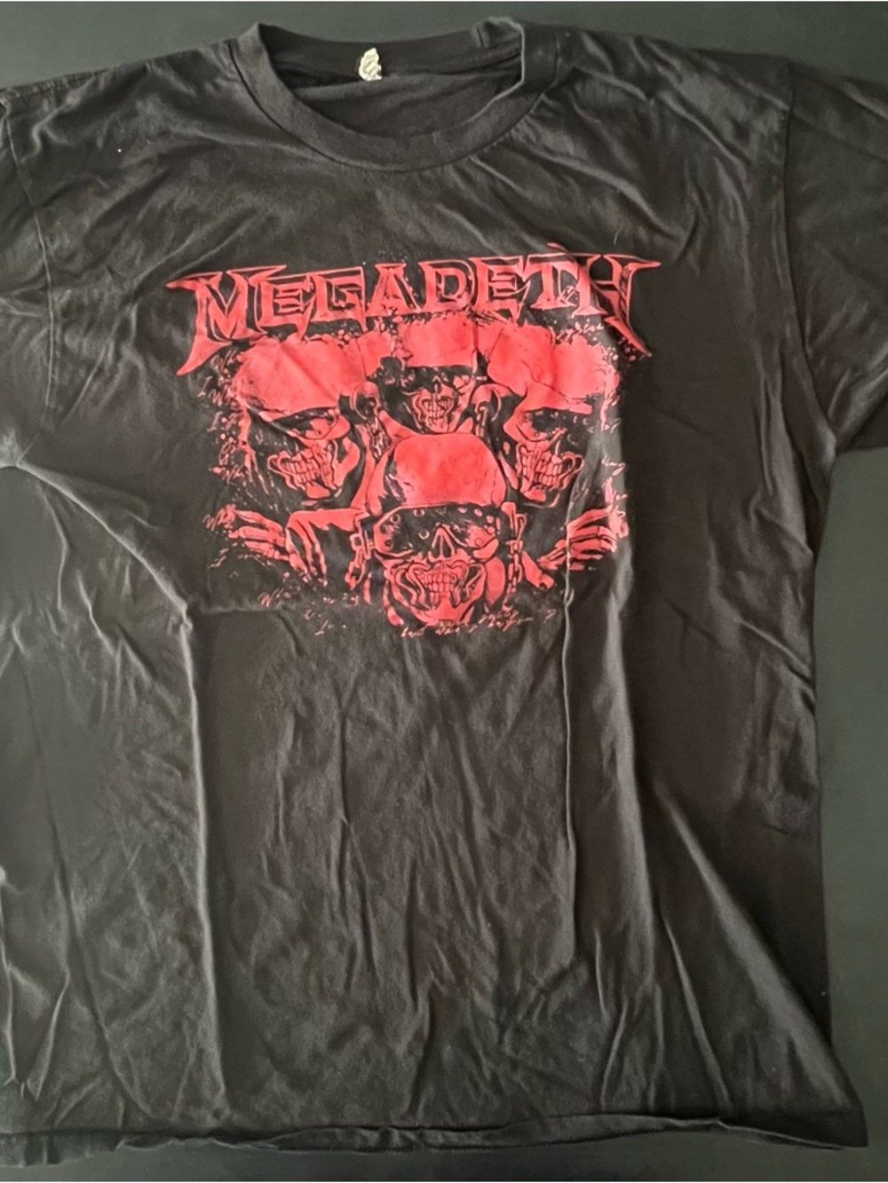Megadeth 2022 Tour Shirt Mens XL Black Band Tee North America Skull Graphic